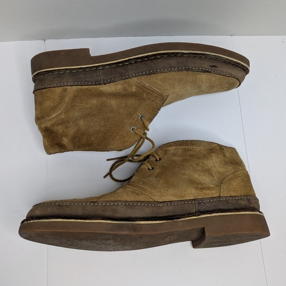 Clarks Bushacre Rand Suede Desert Chukka Boots 11 Men - Picture 3 of 7